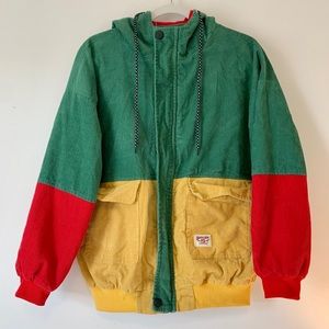 Vintage Style Colorblock Jacket